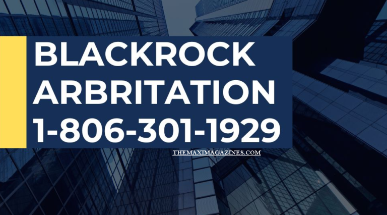 BlackRock Arbitration 1-806-301-1929