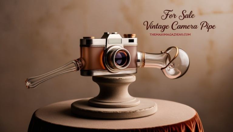 Camera-Shaped Vintage Glass Pipe